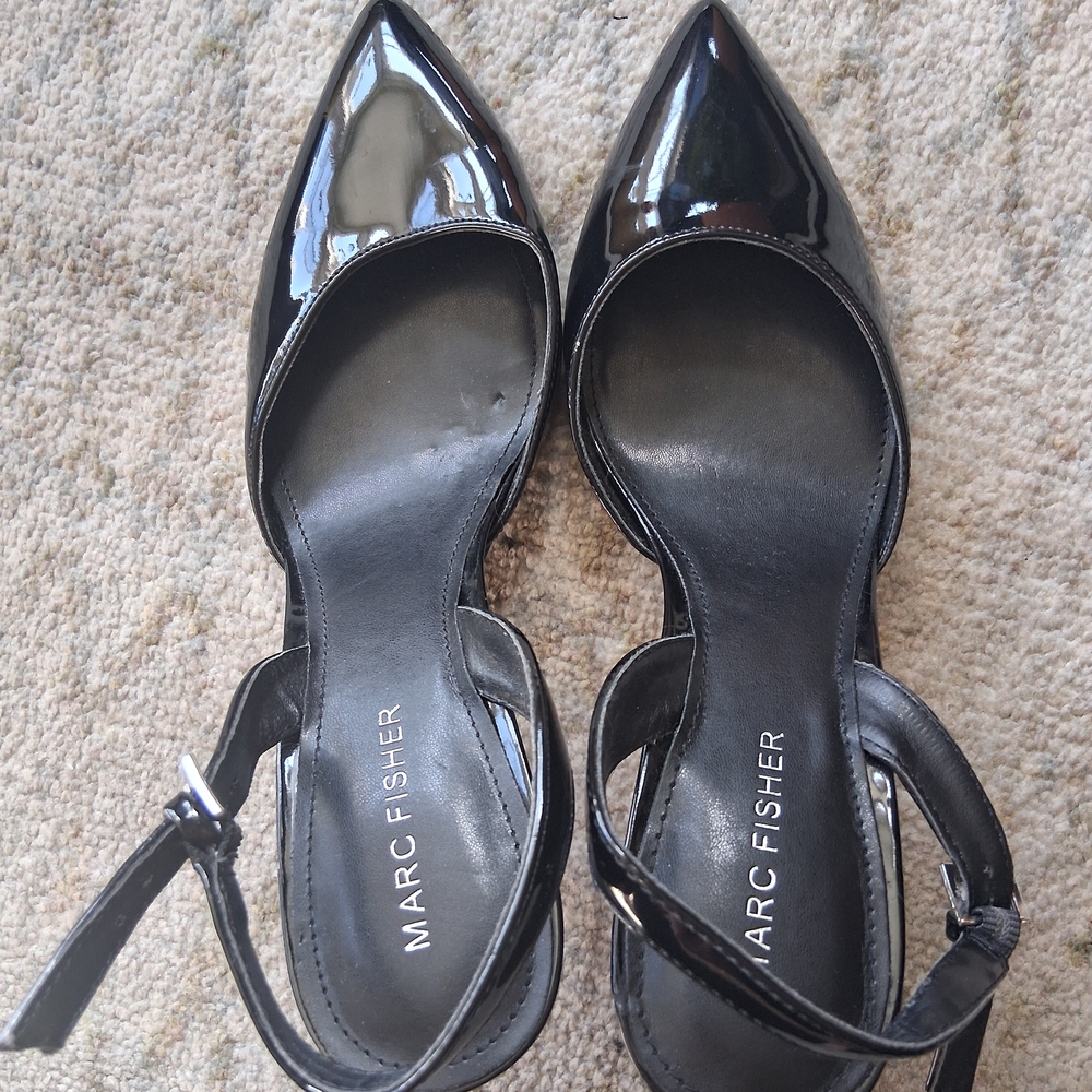 Marc Fisher Black Heeled Shoes